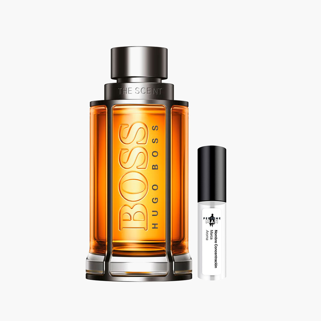 Decant Boss The Scent EDT 100% original, el perfume seductor de jengibre, Maninka y cuero suave para hombre, junto al frasco | El Rey de los Perfumes