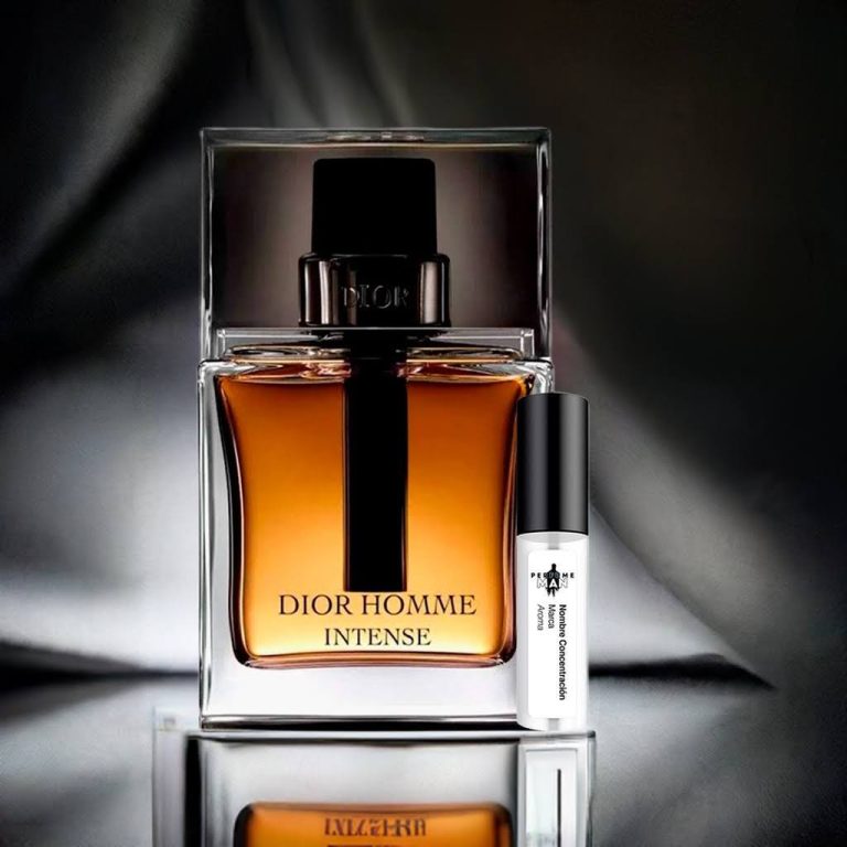 Perfume dior homme intense junto a su decant
