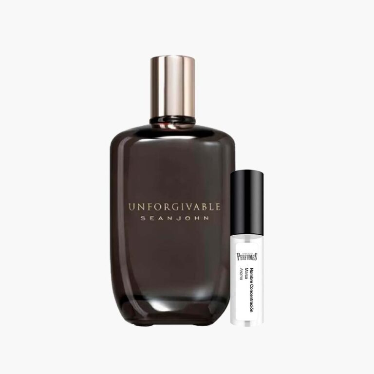 Decant Unforgivable de Sean John Eau de Toilette EDT 100% original, el clon de Creed Millésime Impérial, junto al frasco | El Rey de los Perfumes