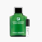 Decant de Paco Rabanne Pour Homme Eau de Toilette EDT 100% original junto a su frasco clásico verde | El Rey de los Perfumes