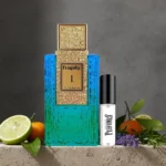 Perfume fragaby 1 junto a decant de el rey de los perfumes